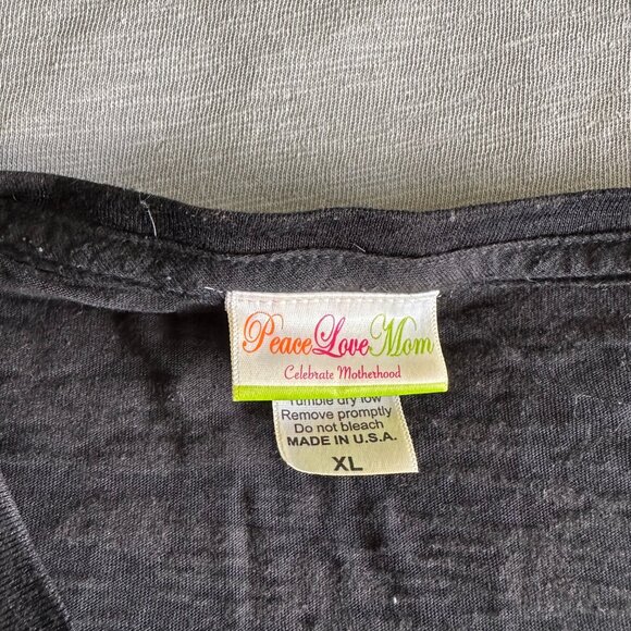 Peace Love Mom "Rock & Roll Mom" V-Neck Graphic Tee - Picture 2 of 5